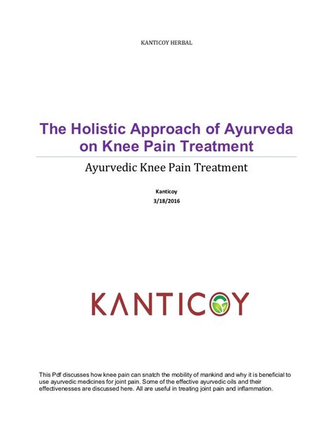 The Holistic Approach Of Ayurveda On Knee Pain Treatment