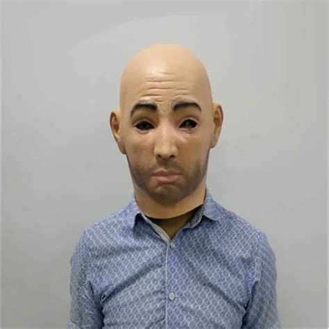 Halloween Mask Funny Realistic Latex Male Mask Black Male Man Disguise Mask Halloween Cosplay