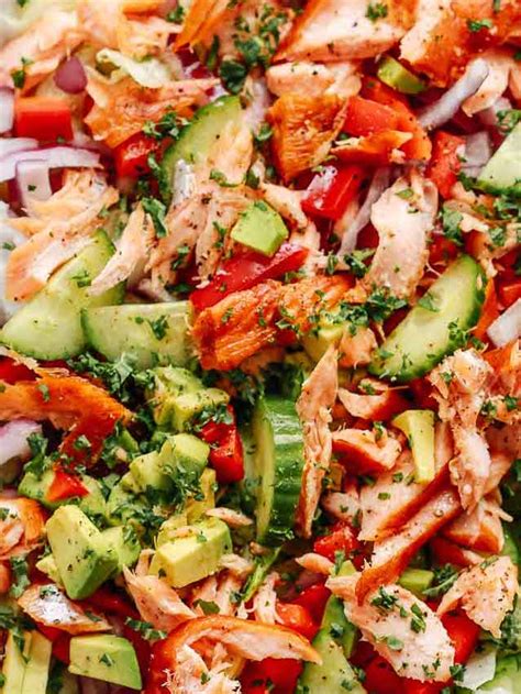 Easy Chopped Salmon Salad Primavera Kitchen