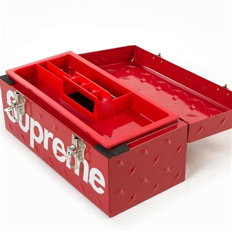 Supreme Diamond Plate Tool Box Red Women Accessories Men