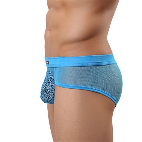 Evankin Men S Boxer Briefs Mesh Breathable Underwear Low Rise Cool See Through Boxer 37sky M