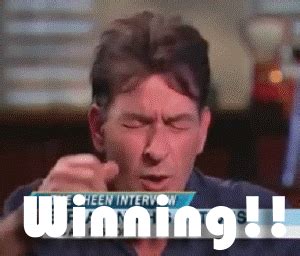 Winning Charlie Sheen Gif Find Share On Giphy