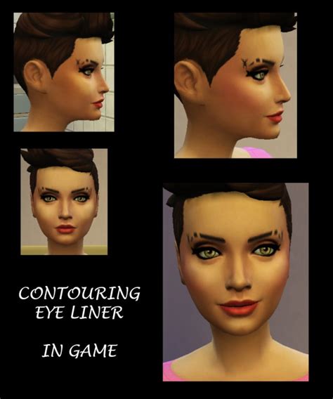 Mod The Sims Contouring Eyeliner By Simmiller Sims 4