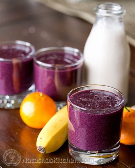 This is one of my favorite recipes out of the cookbook that came with my magic bullet blender. Purple Smoothie-5 | Blueberries smoothie, Blueberry ...