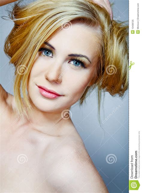Female Model With Long Blond Hair Royalty Free Stock