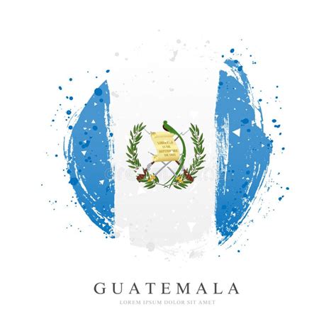Bandera Guatemalteca Bajo La Forma De Tres Corazones Ilustraci N Del