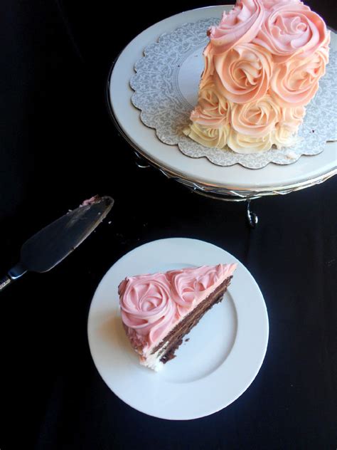 Pink Ombre Rose Cake Confessions Of A Confectionista
