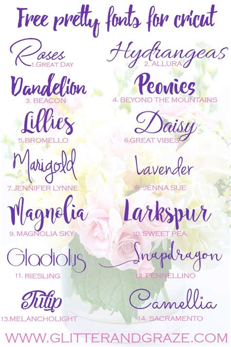 As the name suggests, handwritten fonts are fonts that look like they were written by hand, usually with a pen or marker. Free Pretty Fonts For Cricut - Glitter and Graze