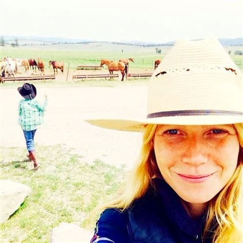 Gwyneth Paltrow Posts Flawless No Makeup Ranch Selfie—see