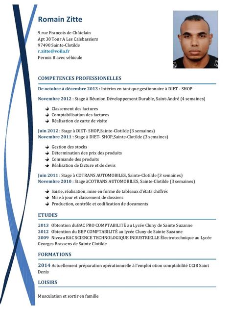 comment faire un cv niveau bac