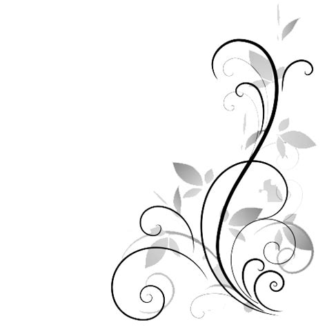 Flower Black And White Png Flower Black And White Transparent