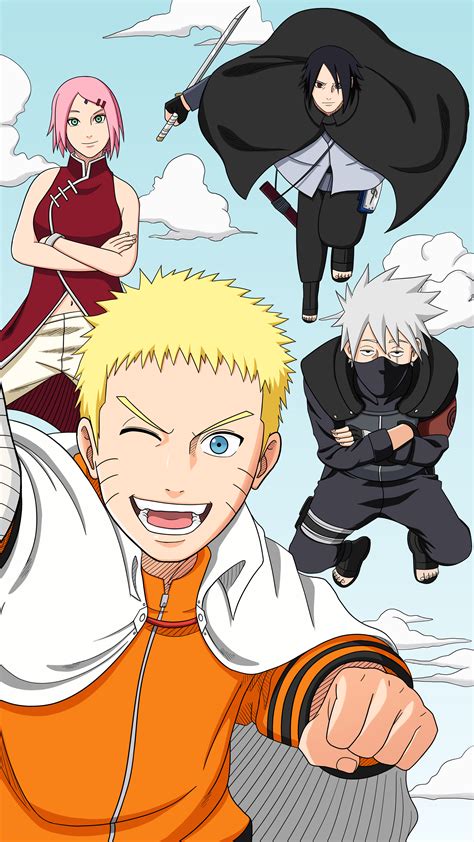 Naruto Team 7 Wallpaper Phone Anime Wallpaper Hd