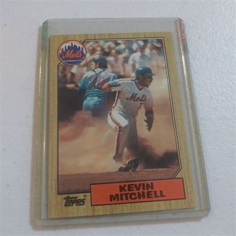 1987 Kevin Mitchell Topps 653 Baseball Card Baseball Cards Kevin