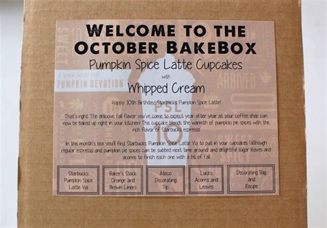 Bake Box October 2013 Review And Giveaway Ends 1125 2 Little Rosebuds