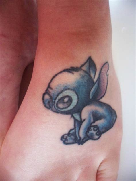 Simple Stitch Foot Tattoo