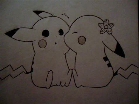 Tumblr kunst kawaii tekeningen meiden tekeningen meisjes tekenen. Pikachu's Love by naldojunio on DeviantArt