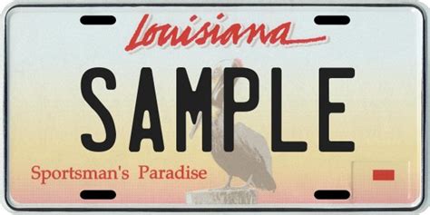 Louisiana License Plate Ubicaciondepersonascdmxgobmx