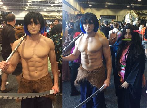 [Self] Inosuke Hashibira from Demon Slayer. First time cosplaying! : r