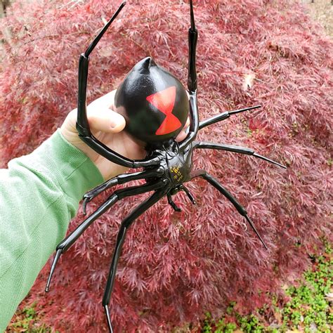 Giant Black Widow Spider Wall Hanging Art Sculpture Etsy
