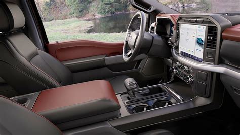 The ride can be a little stiff and bouncy around. 2021 Ford F150 Lariat Sport Interior