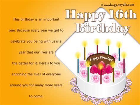 16th Birthday Wishes Messages And Greetings Wordings And Messages