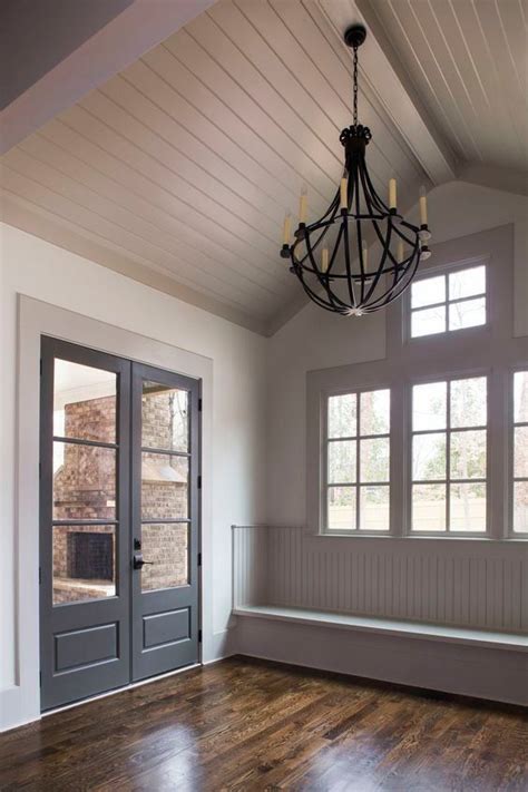 Vaulted ceilings are known, formally and informally, by many names in modern design (such as cathedral ceilings, raised ceilings, high ceilings vaulted ceilings add oomph to the room's design and appeal. #shiplapceiling | Remodel bedroom, House, Shiplap ceiling