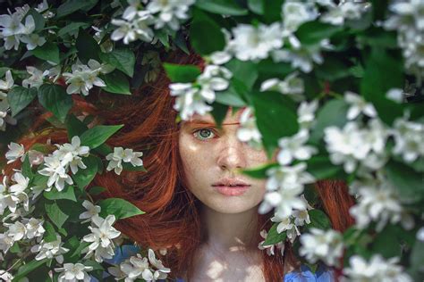 Woman Red Hair Free Stock Photo Negativespace