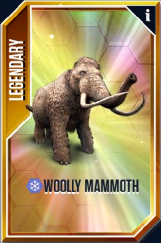 Woolly Mammoth Jurassic World The Game Wiki Fandom