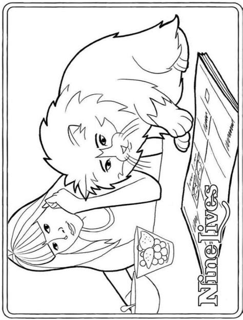 Nine Lives Coloring Pages - Coloring Home