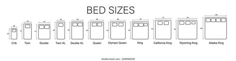 mattress size chart bed dimensions guide 2023