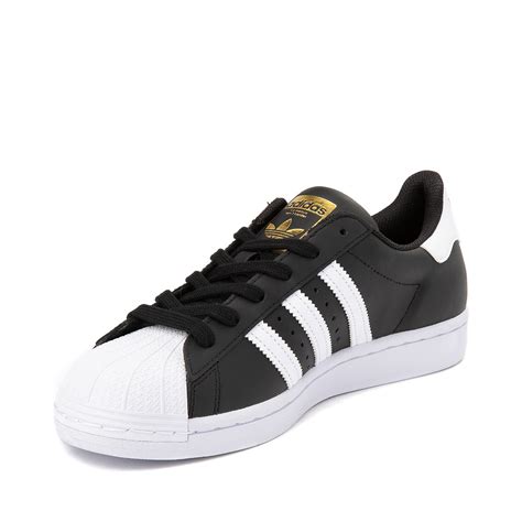 Womens Adidas Superstar Athletic Shoe Black White Journeys