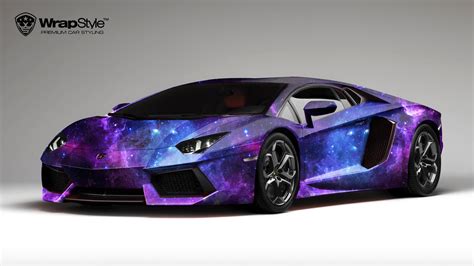 Lamborghini Aventador Galaxy Design Wrapstyle
