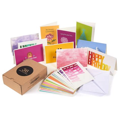 All Occasion Greeting Cards Box Set â€“ 36 Pack Assorted Greeting Cards