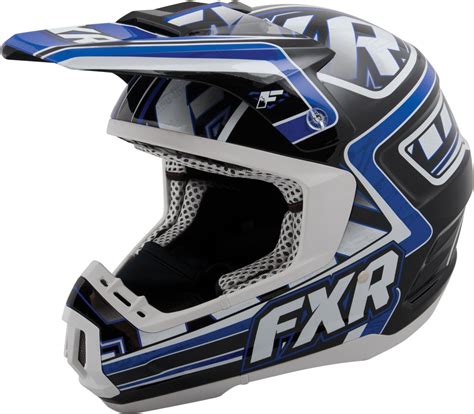 Dual density eps liner rear. FXR Racing - Snowmobile Gear - Torque Helmet - Black/Blue ...