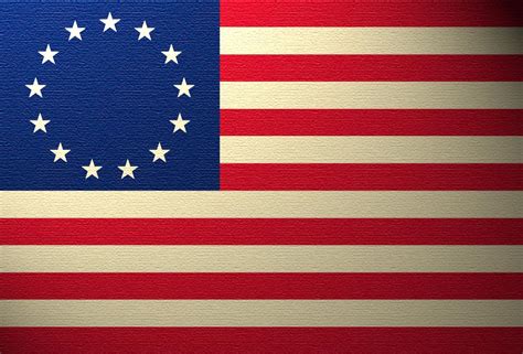 British And American Flag Revolutionary War Crossed