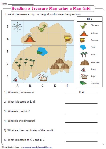 Freebie First Grade Map Skills Worksheets