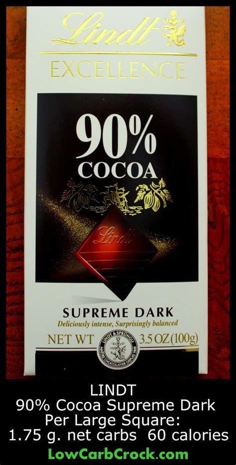 We did not find results for: Lindt 90% Cocoa Supreme Dark Chocolate (Review) Low Carb ...