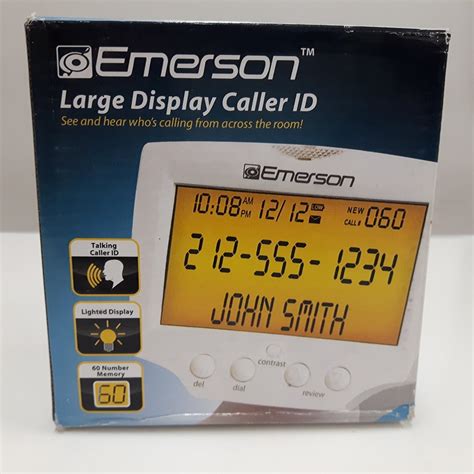 Emerson Em60 Large Display Caller Id Milton Wares