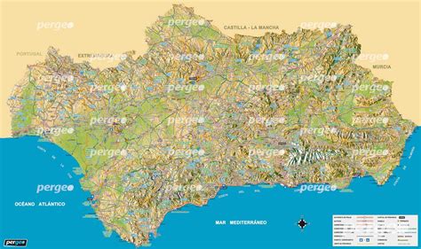 Mapa De Andalucía Pergeoespergeoes