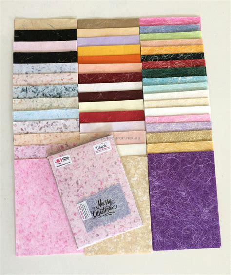 Colourific Exotic Silk 40 Sheet Pack Recycled Silk Handmade Paper