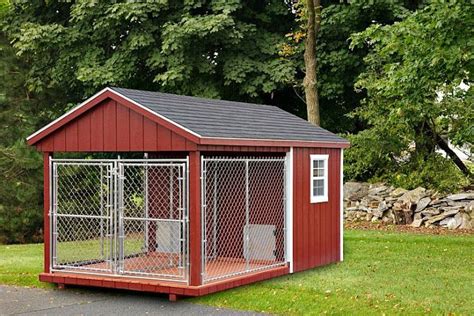 8x14 Double Dog Kennel From Backyard Unlimited With 2 4x6 Boxes 2