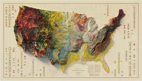 Vintage Relief Maps Flowingdata
