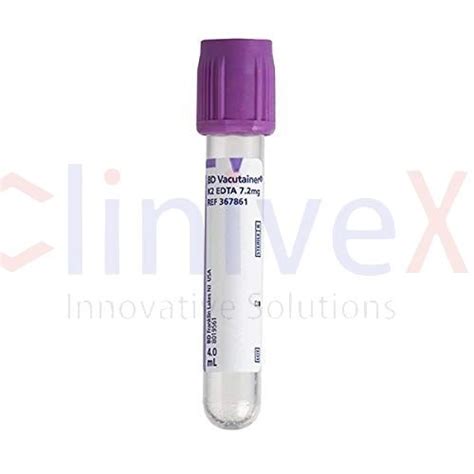 Bd Vacutainer Plastic Blood Collection Tubes With K Edta Hemogard