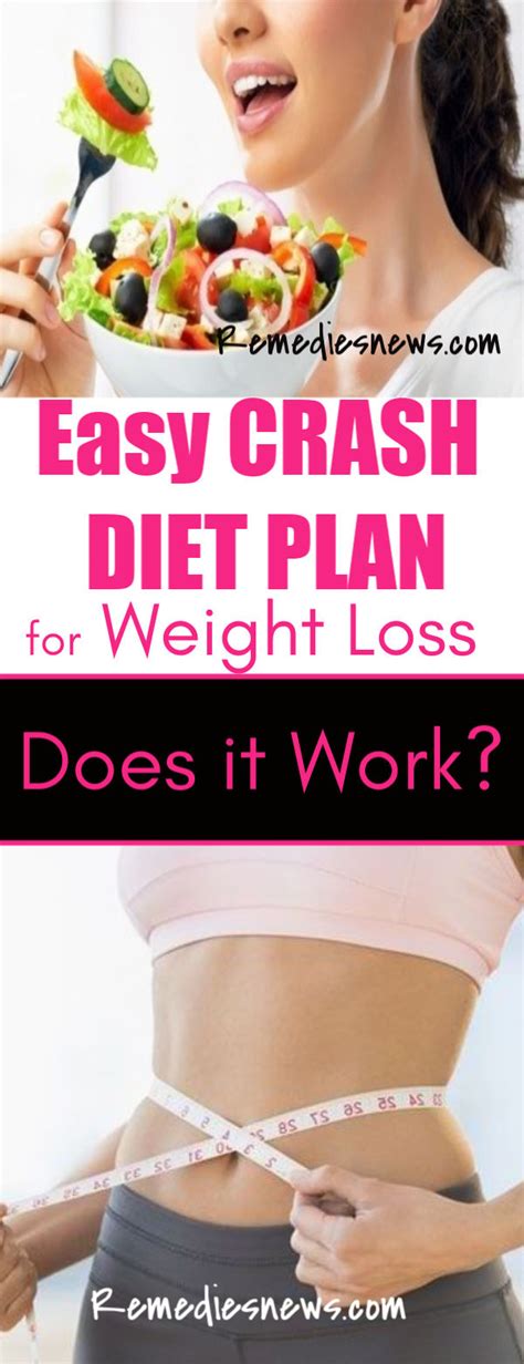 Easy Crash Diet Plan For Weight Loss And Flat Belly Does It Work