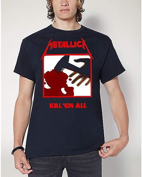 kill em all metallica t shirt spencer s