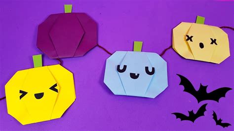 Calabazas De Papel Origami Manualidades Para Halloween Crafty Diy