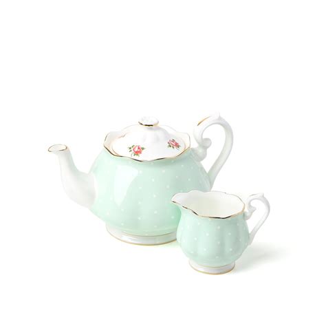 Polka rose royal albert vibrant and vivacious, the rose confetti 5 piece bone china place setting, service for 1 is a beautiful new addition to the vintage patterns that have been made famous around the world. Royal Albert Polka Blue Rose 3 Piece Tea Set & Reviews ...