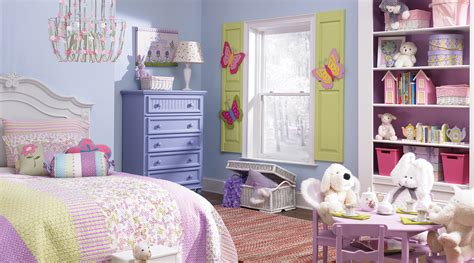 Girls Room In Pastel Pink Purple And Green Interiors By