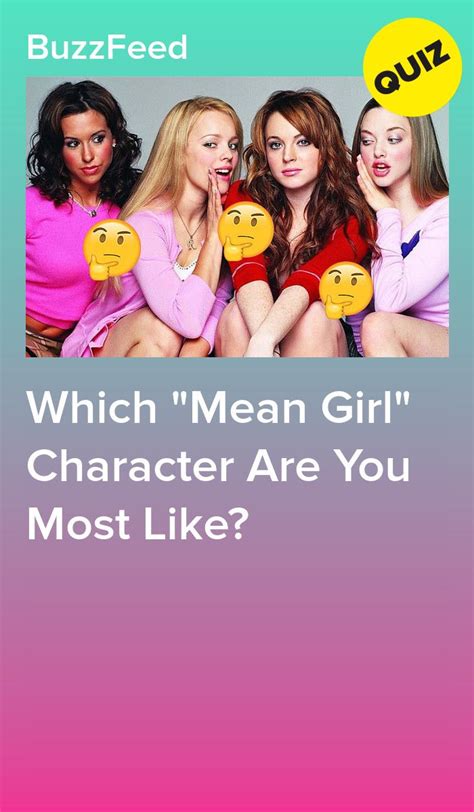 The Cover Of Which Mean Girl Character Are You Most Like By Buzzfeed