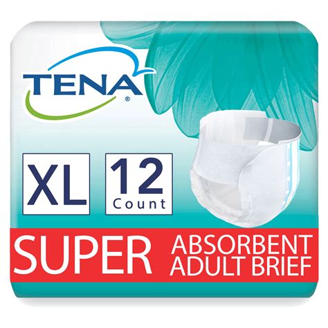 Tena Incontinence Briefs Uni Sex Super Absorbency Xlarge Ct Free